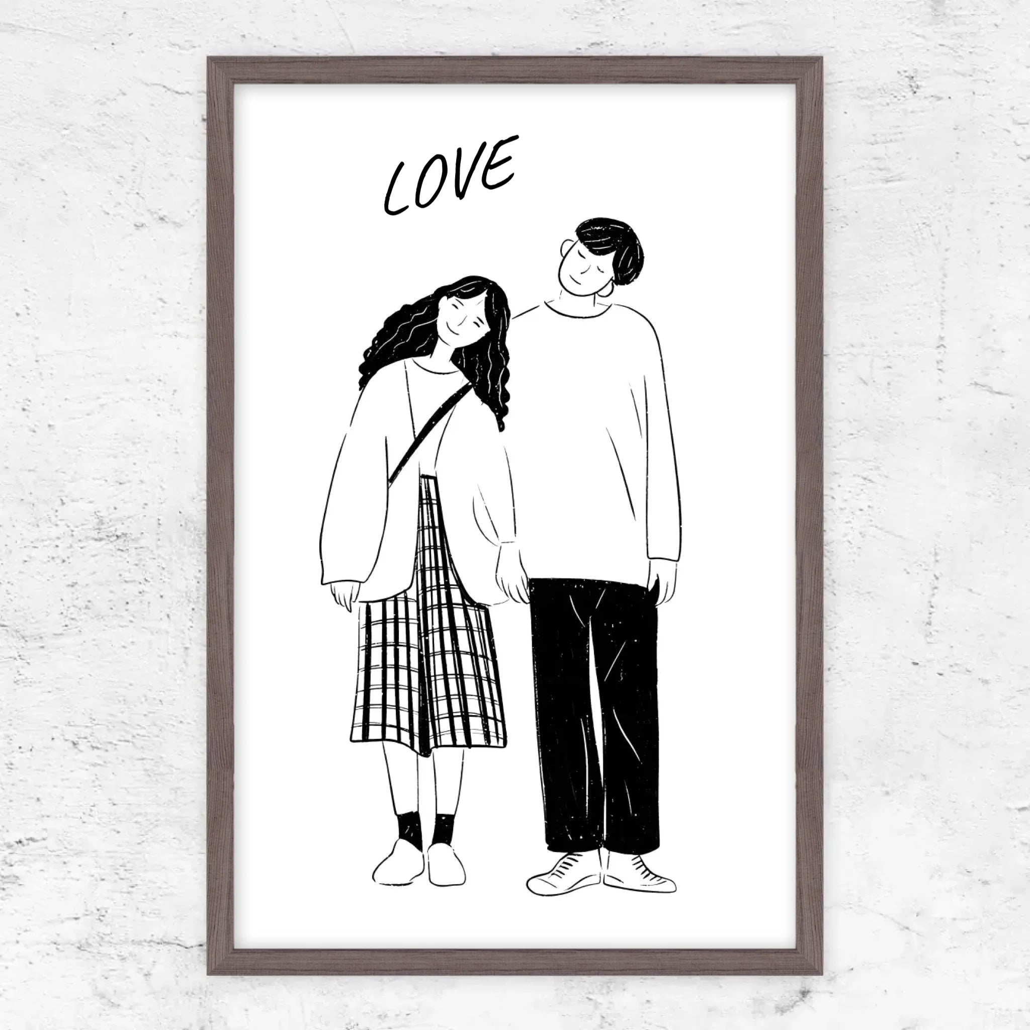 Poster personnalisé – Photo en dessin au trait