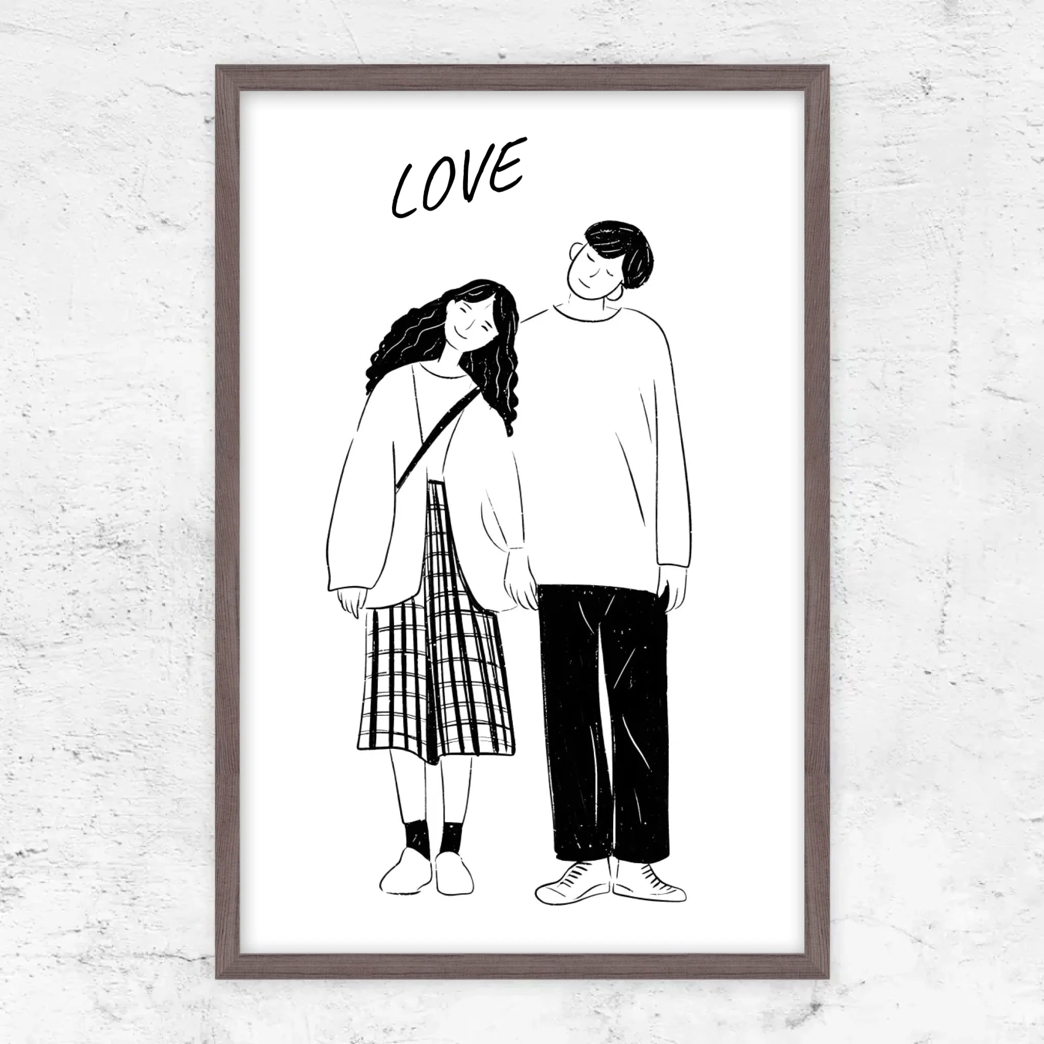 Poster personnalisé – Photo en dessin au trait