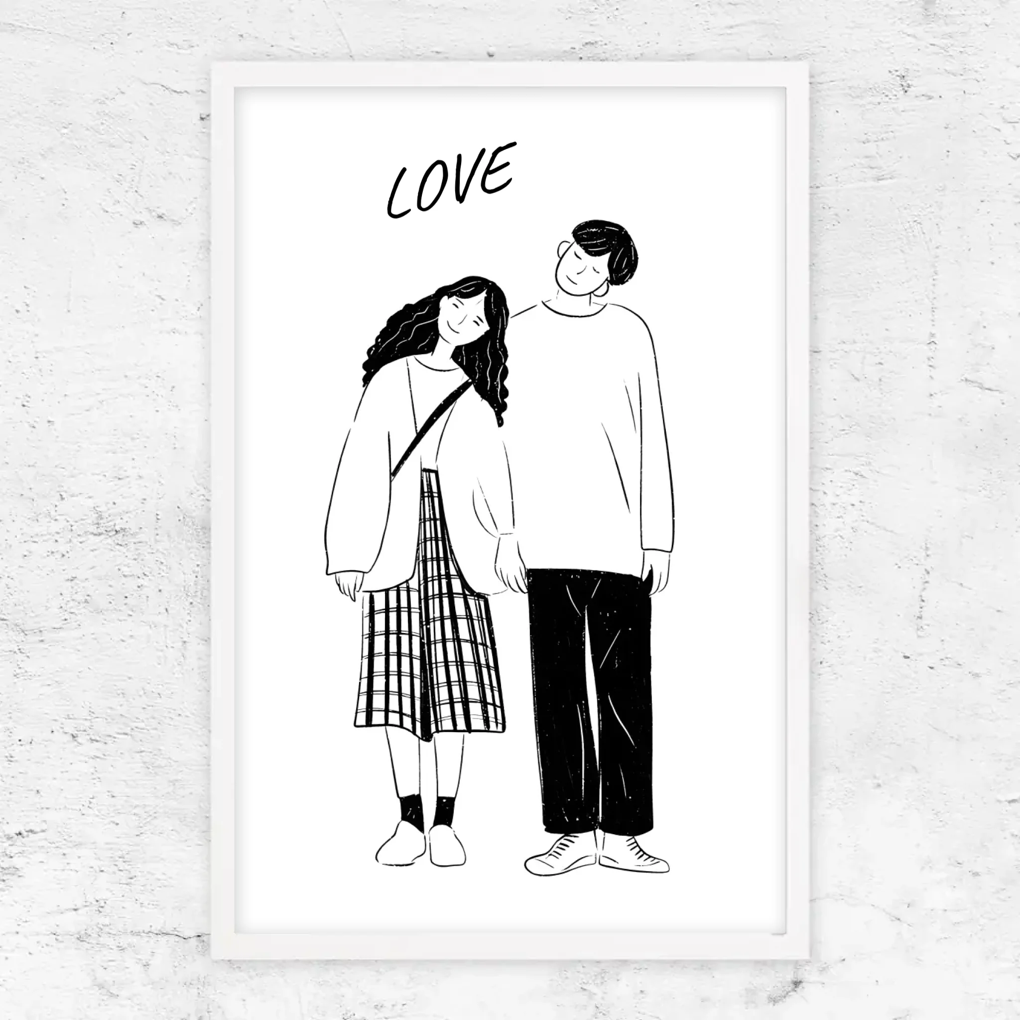 Poster personnalisé – Photo en dessin au trait