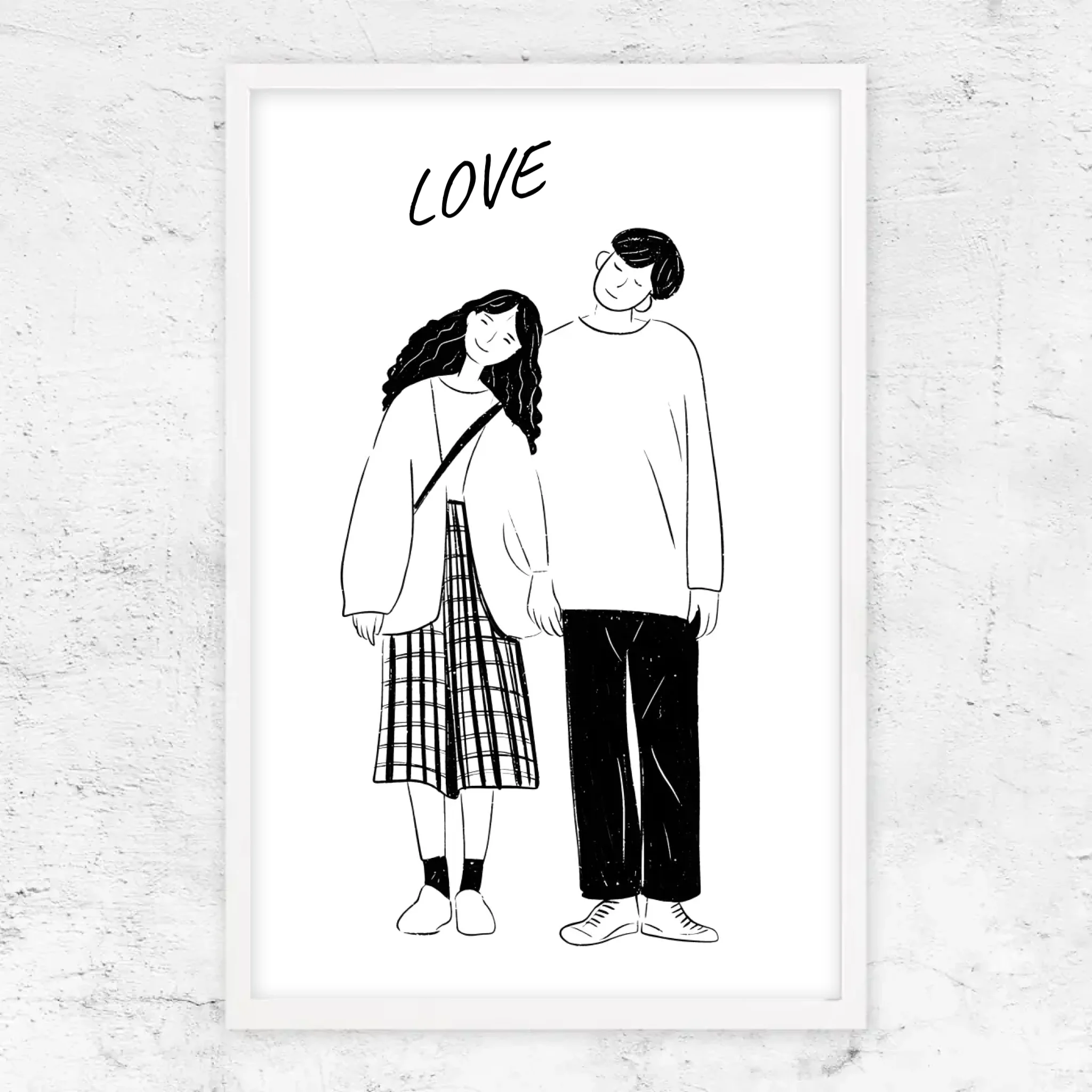 Poster personnalisé – Photo en dessin au trait