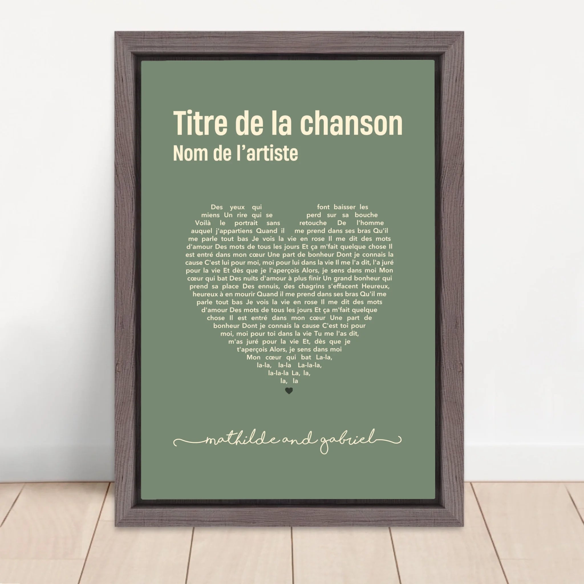 Vertical Framed  Canvas-Oak 2026