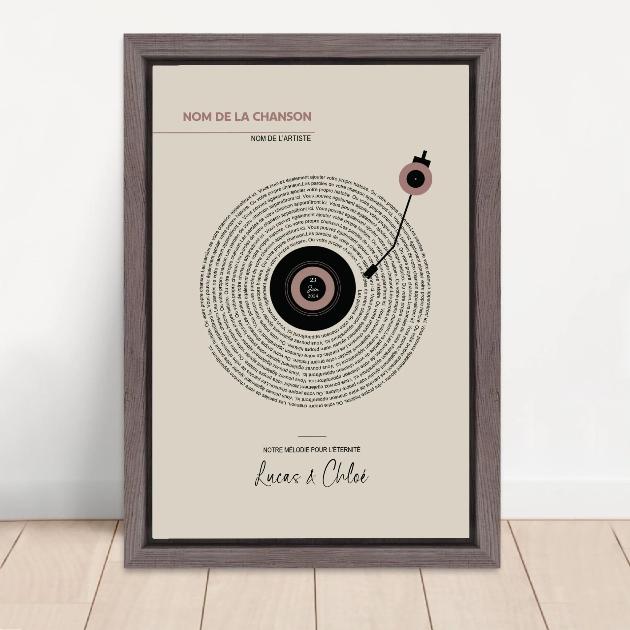 Vertical Framed  Canvas-Oak 2026