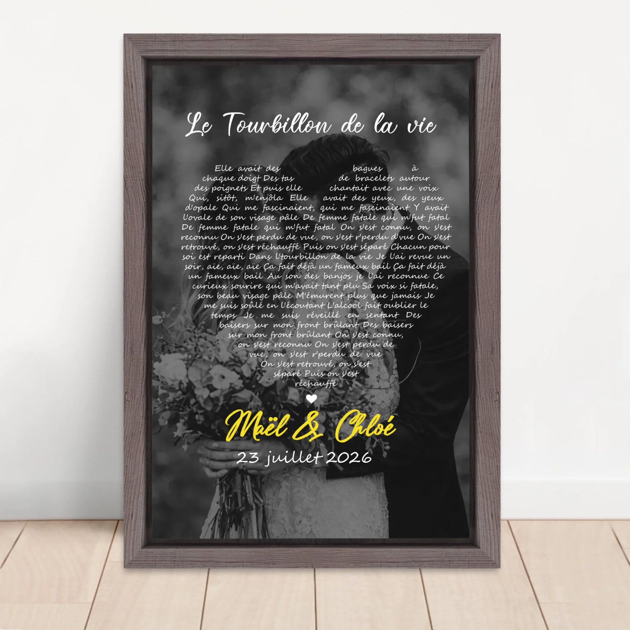 Vertical Framed  Canvas-Oak 2026