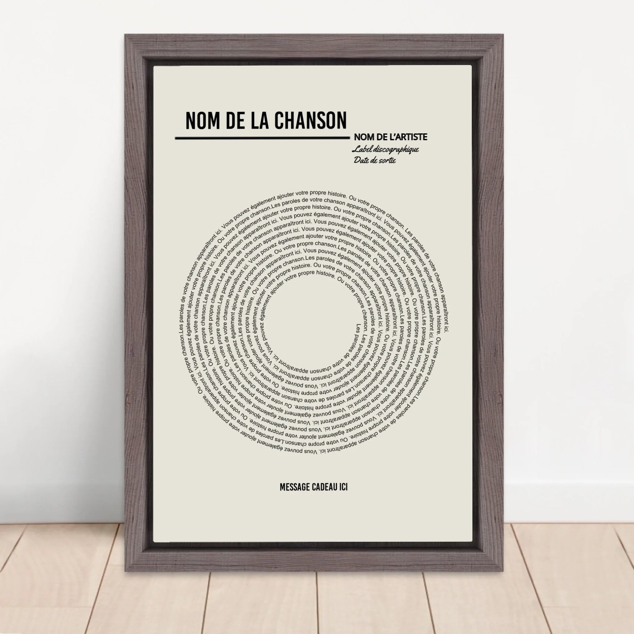 Vertical Framed  Canvas-Oak 2026
