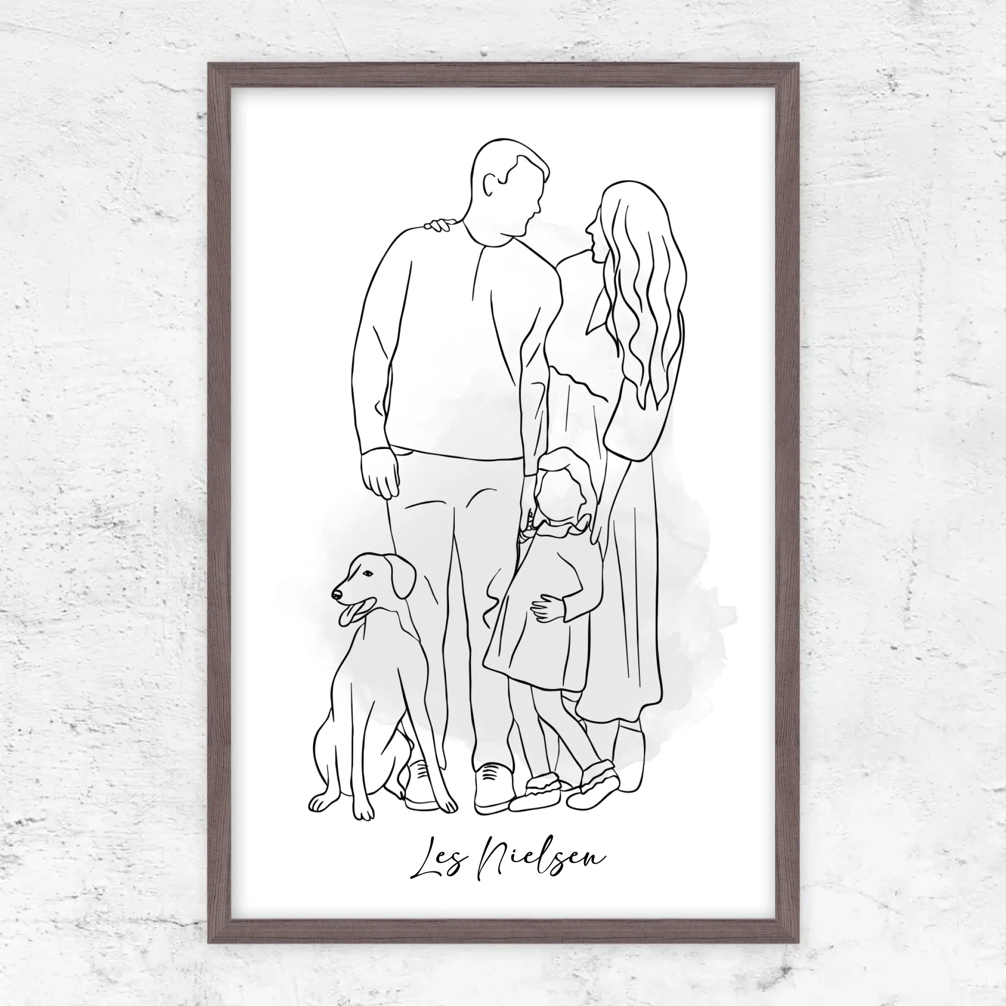 Poster personnalisé – Dessin d’un seul trait