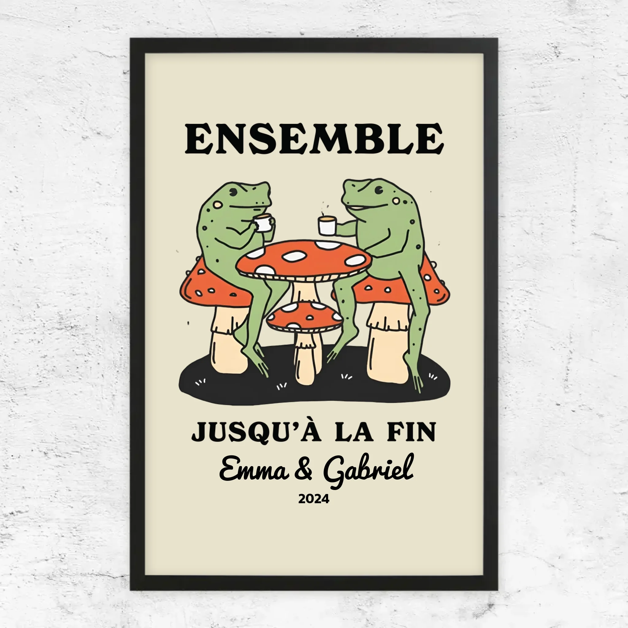 Poster personnalisé – Ensemble jusqu’à ce qu’on clamse
