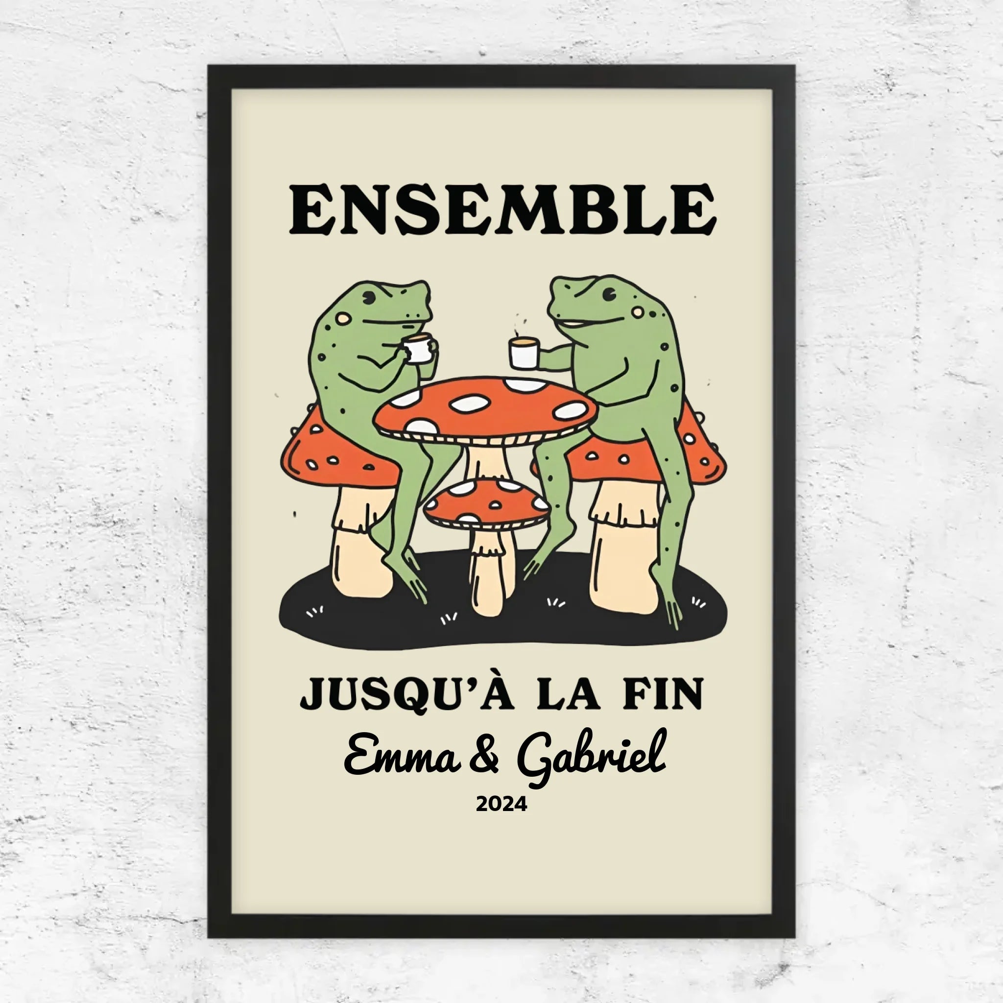 Poster personnalisé – Ensemble jusqu’à ce qu’on clamse