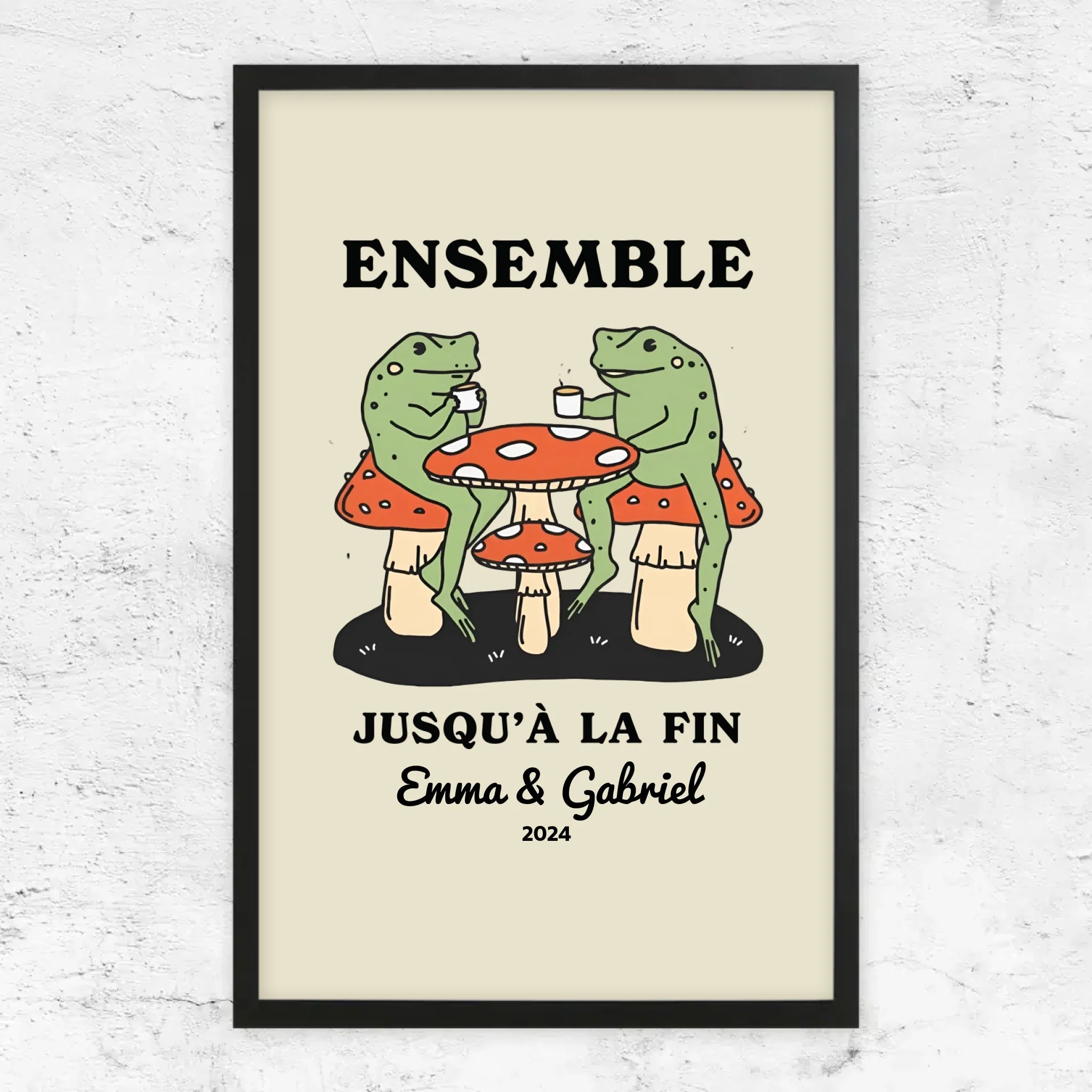 Poster personnalisé – Ensemble jusqu’à ce qu’on clamse