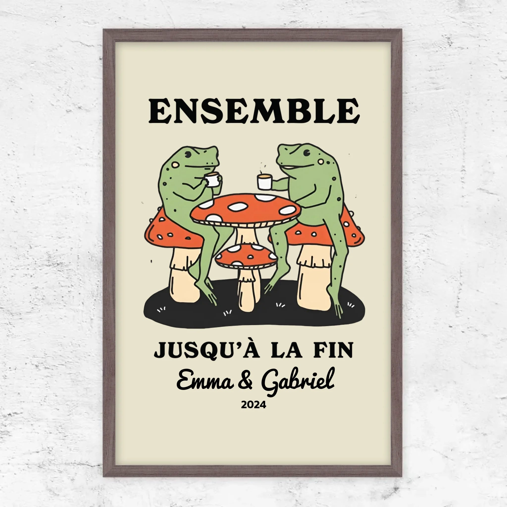 Poster personnalisé – Ensemble jusqu’à ce qu’on clamse