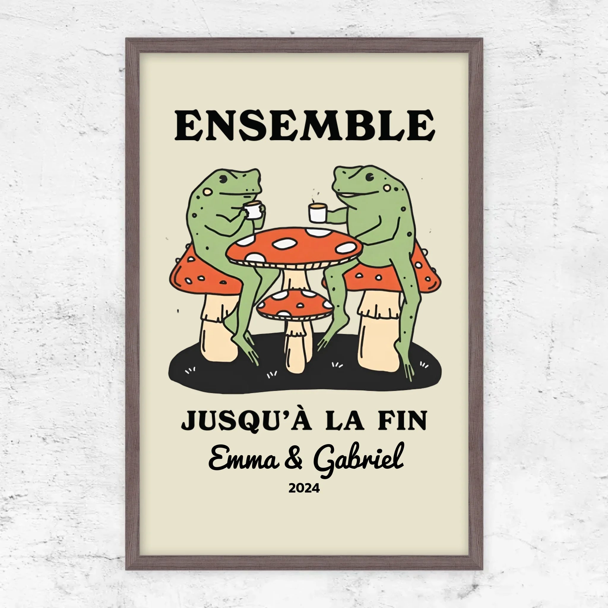 Poster personnalisé – Ensemble jusqu’à ce qu’on clamse
