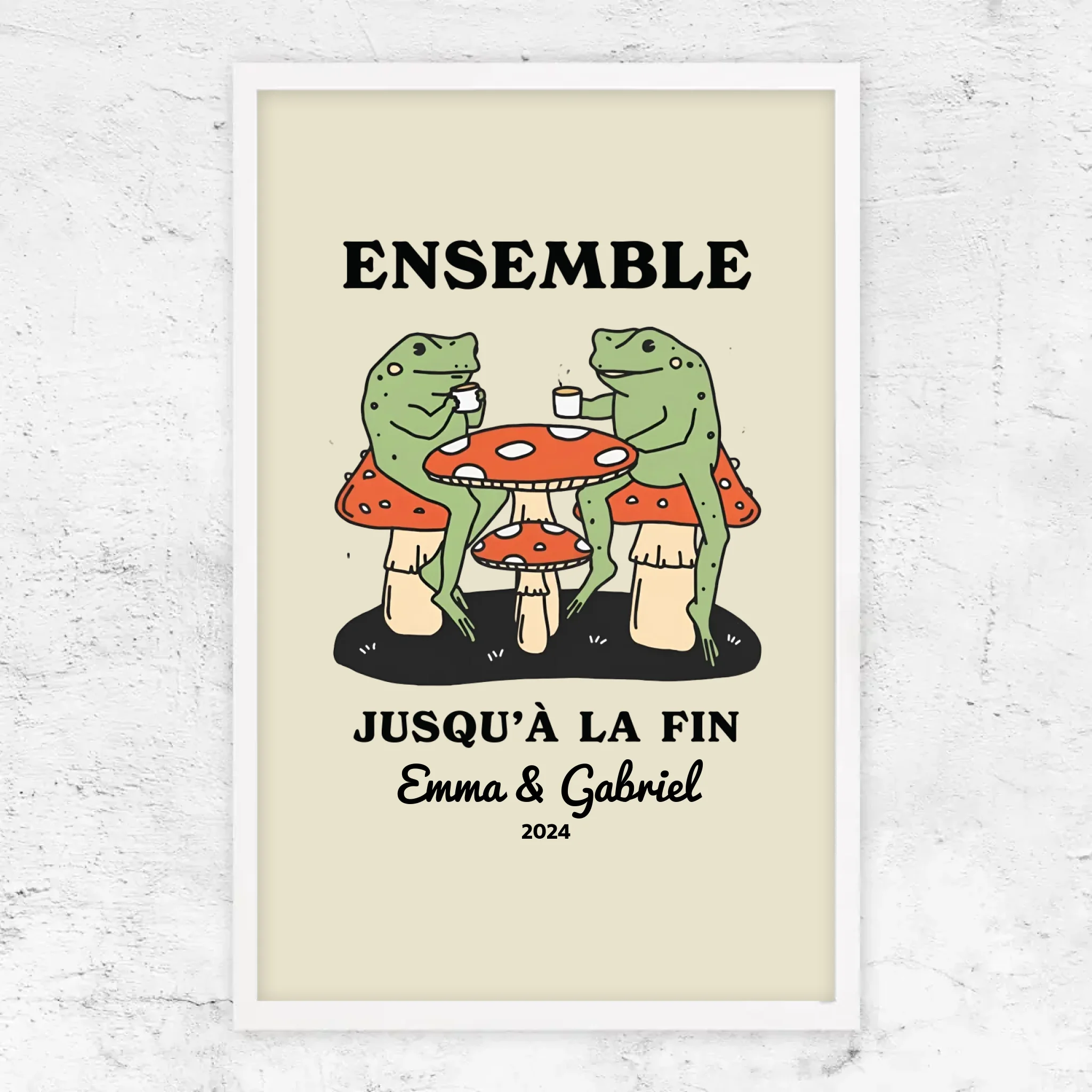 Poster personnalisé – Ensemble jusqu’à ce qu’on clamse
