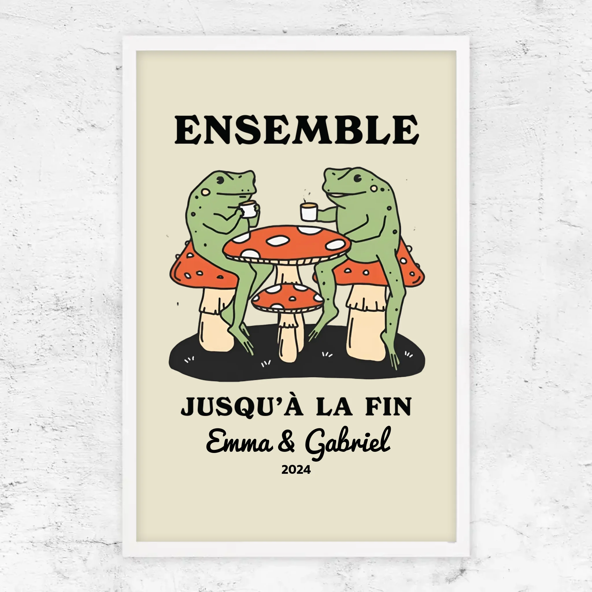 Poster personnalisé – Ensemble jusqu’à ce qu’on clamse