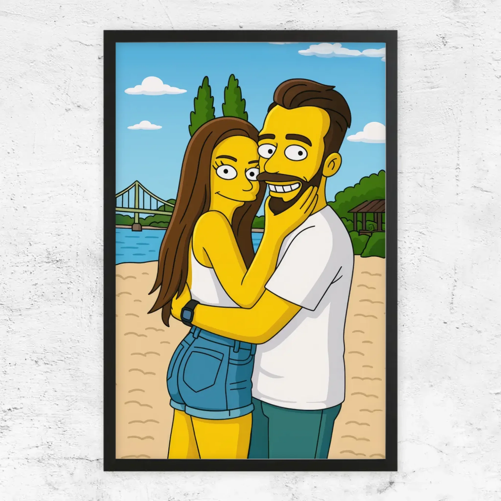 Poster personnalisé – Style cartoon jaune