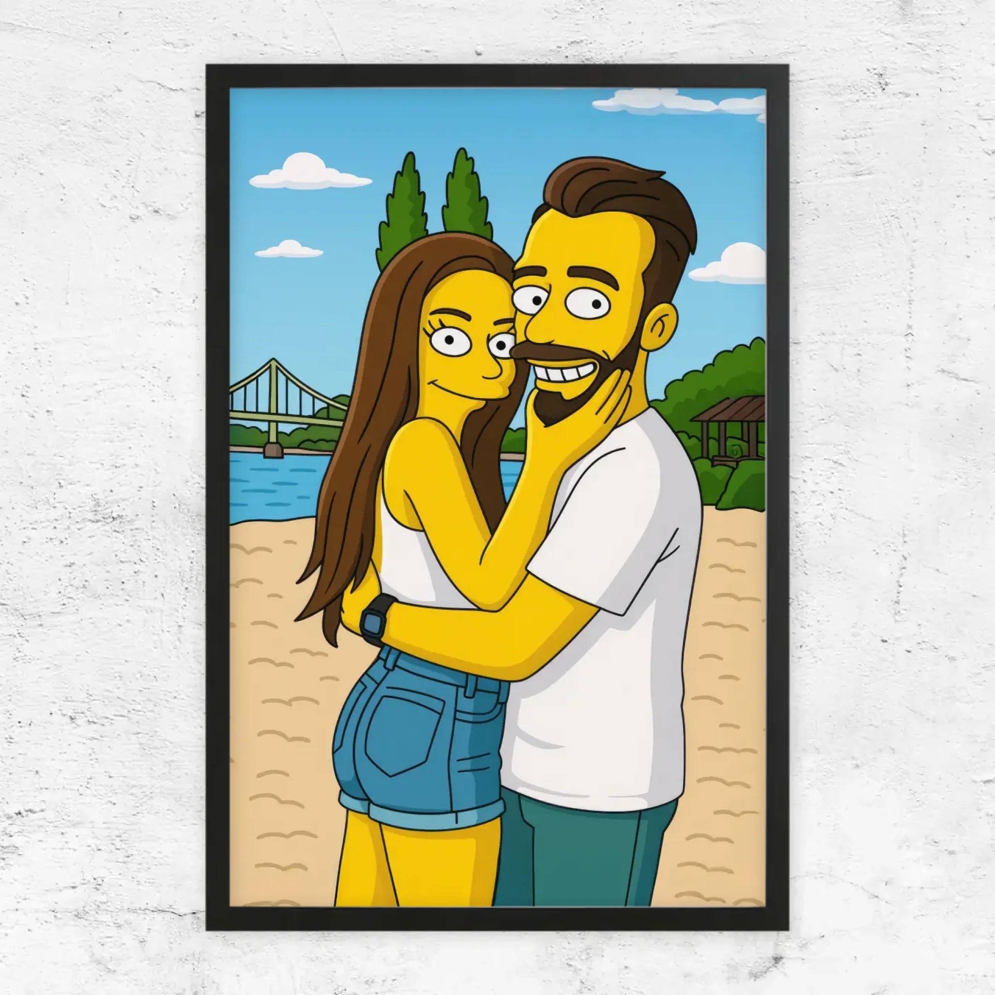 Poster personnalisé – Style cartoon jaune