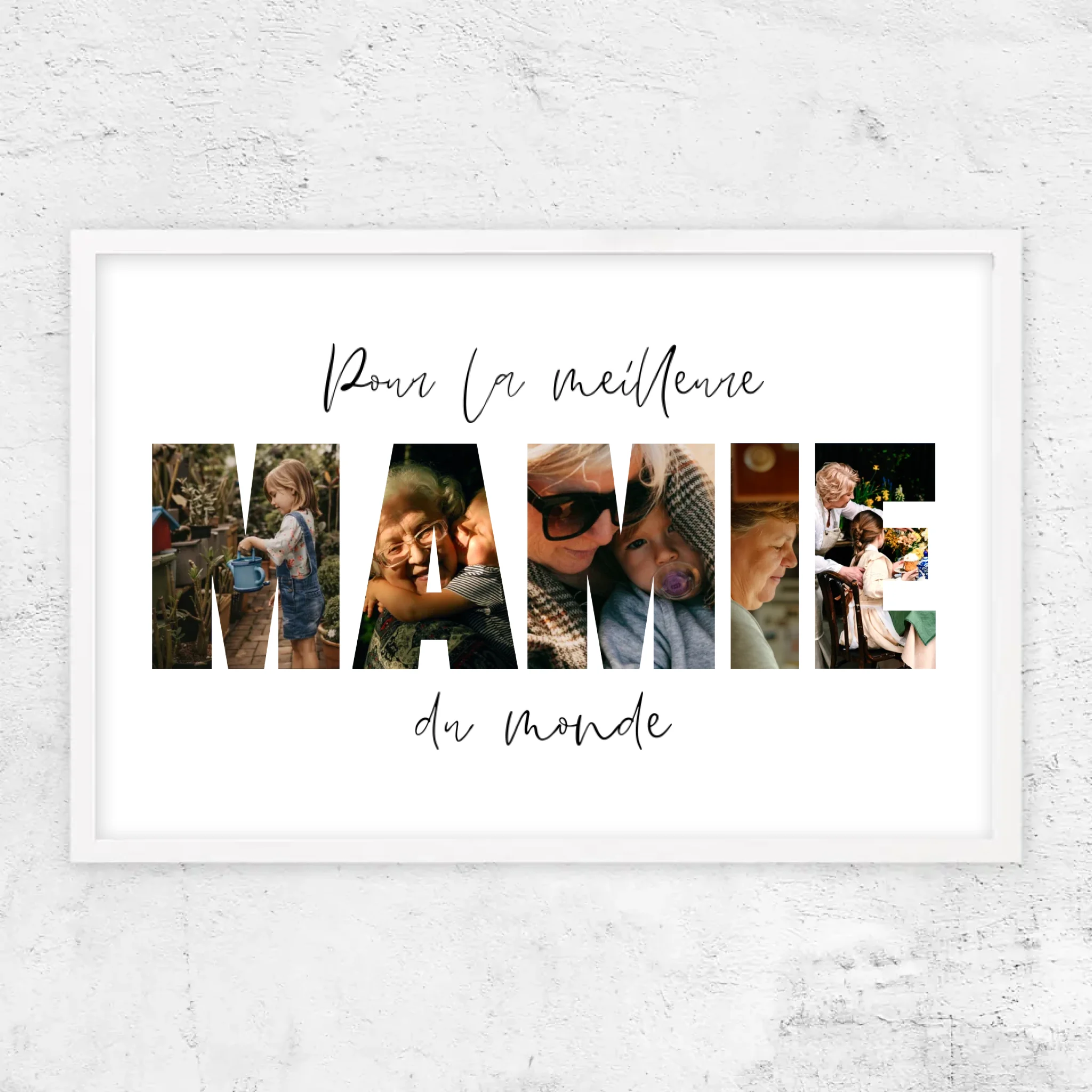 Poster personnalisé – La meilleure mamie du monde
