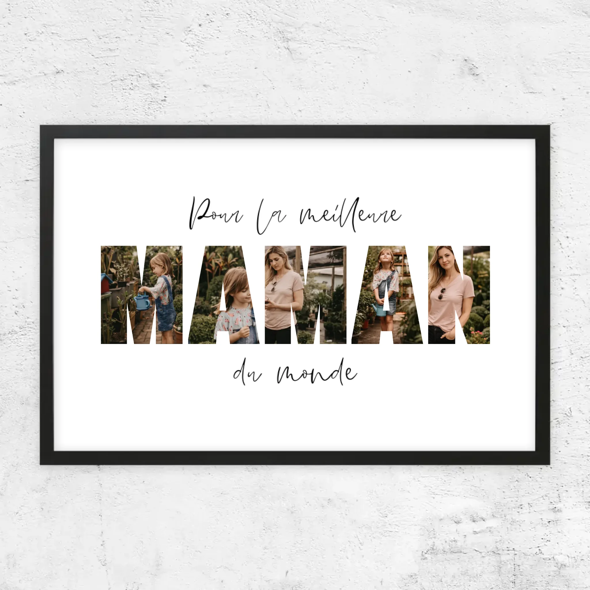 Poster personnalisé – Maman, la meilleure du monde