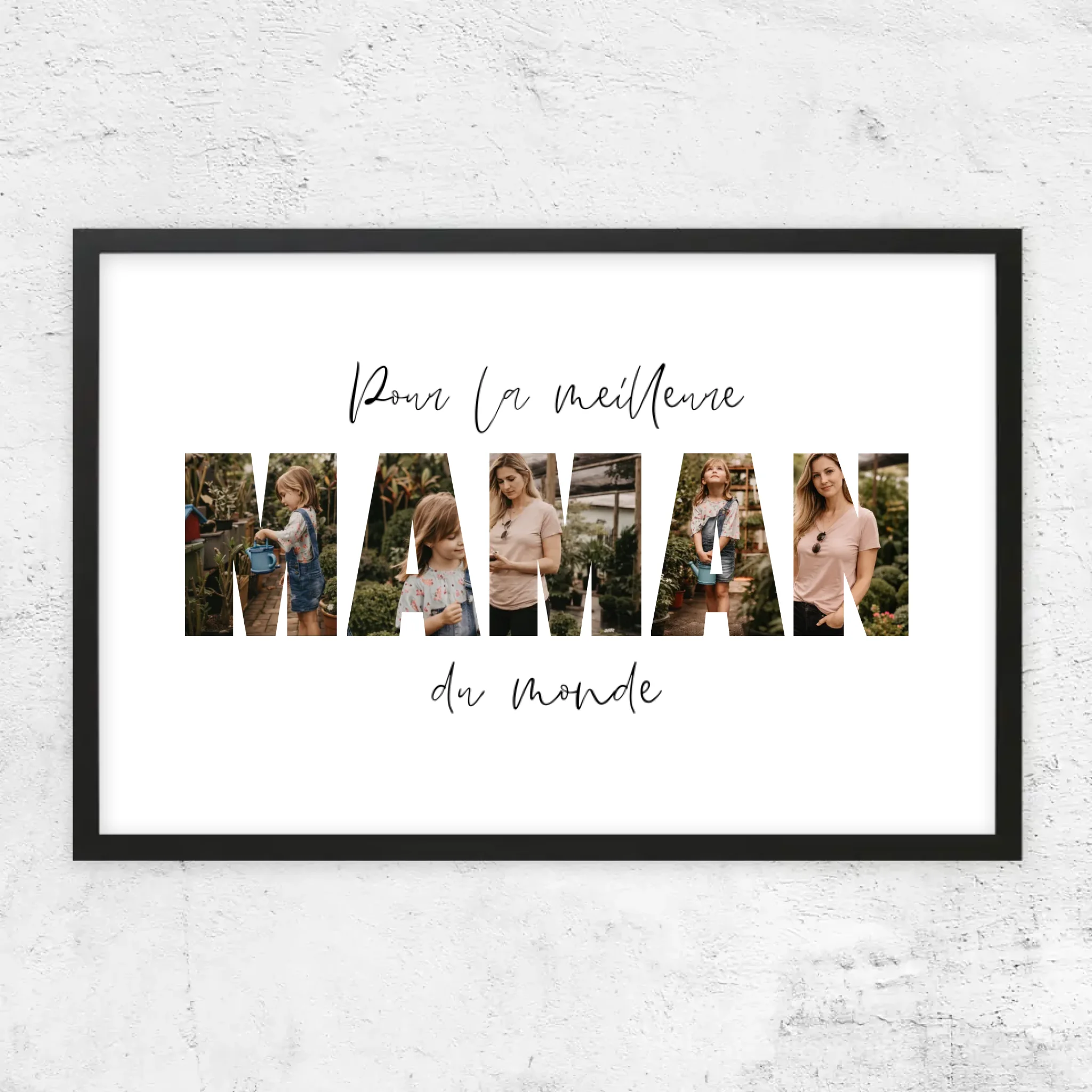 Poster personnalisé – Maman, la meilleure du monde