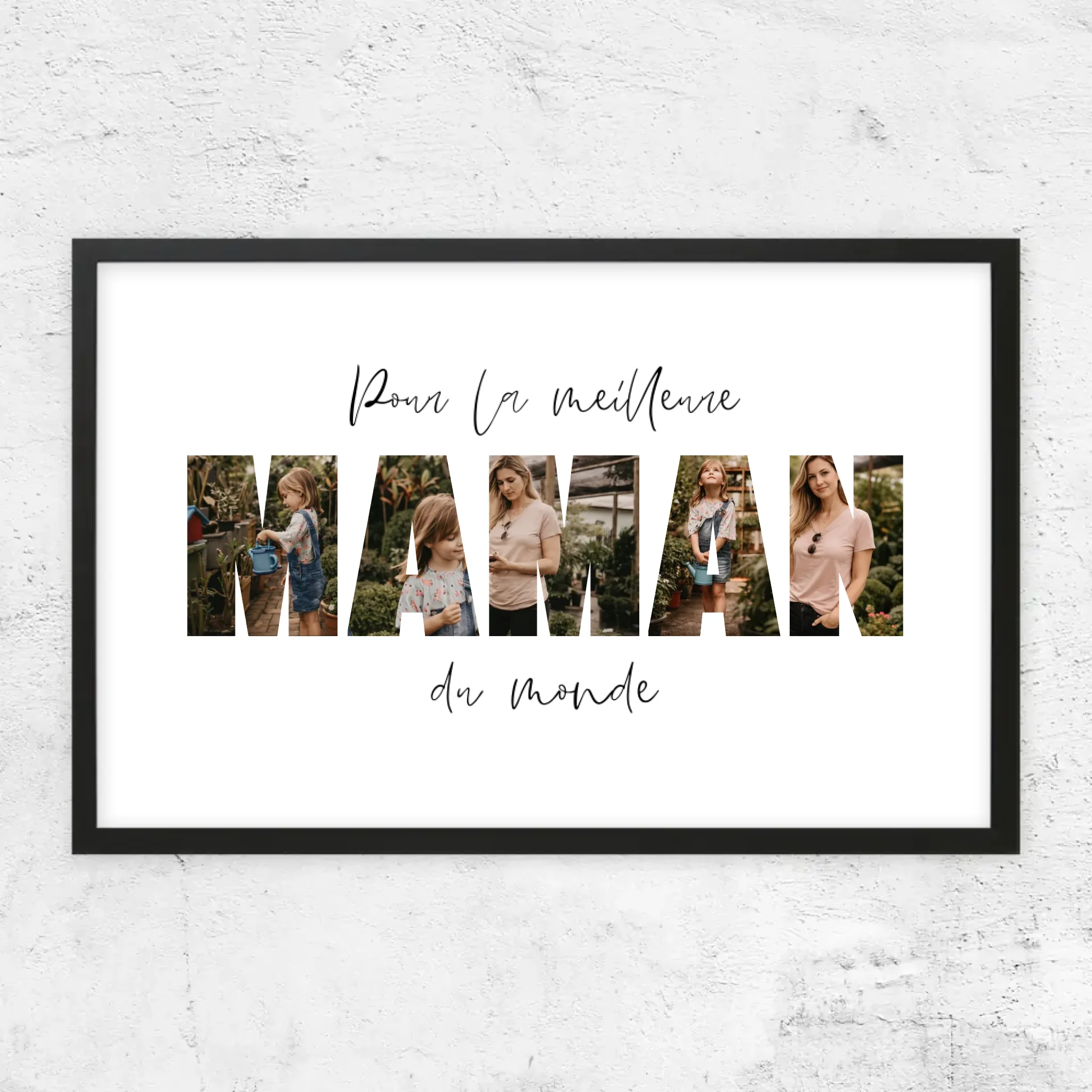 Poster personnalisé – Maman, la meilleure du monde