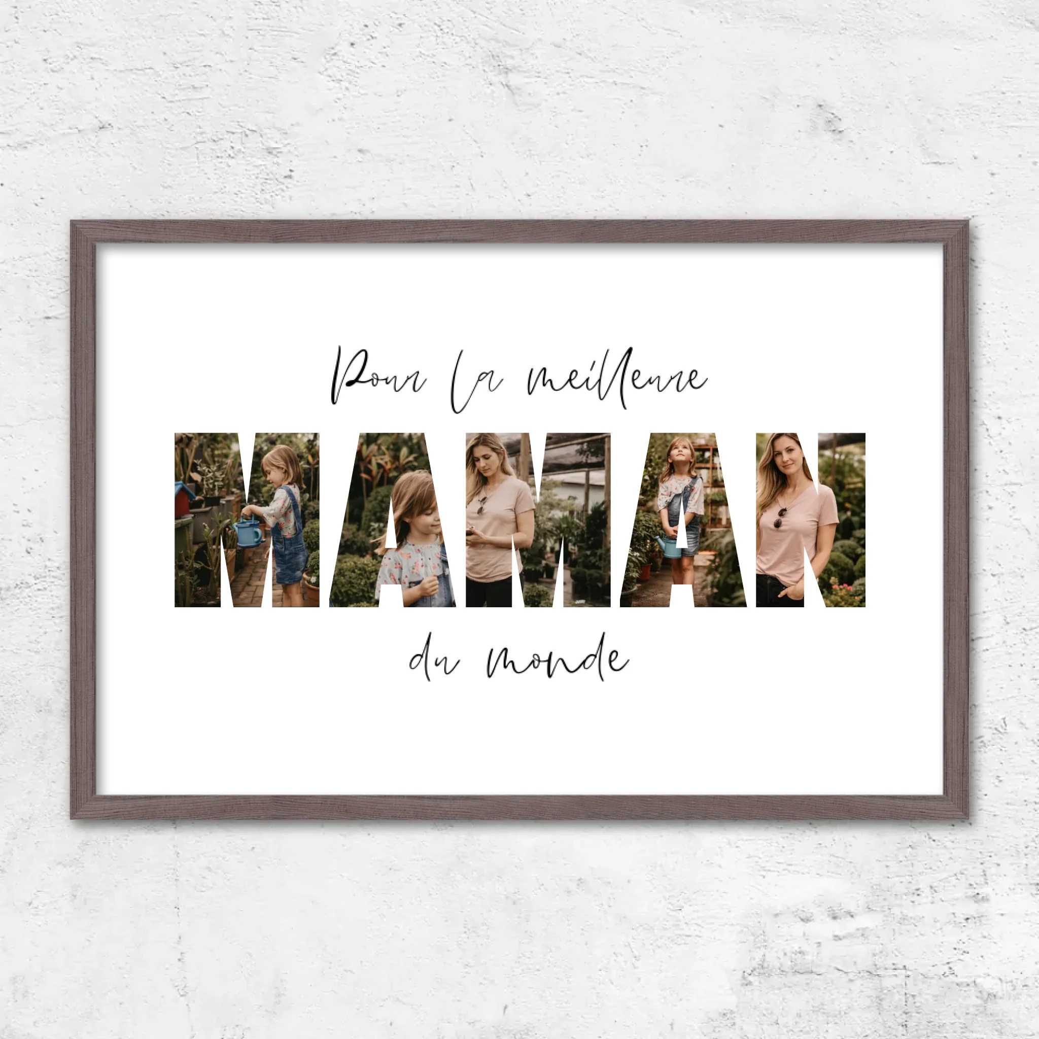 Poster personnalisé – Maman, la meilleure du monde