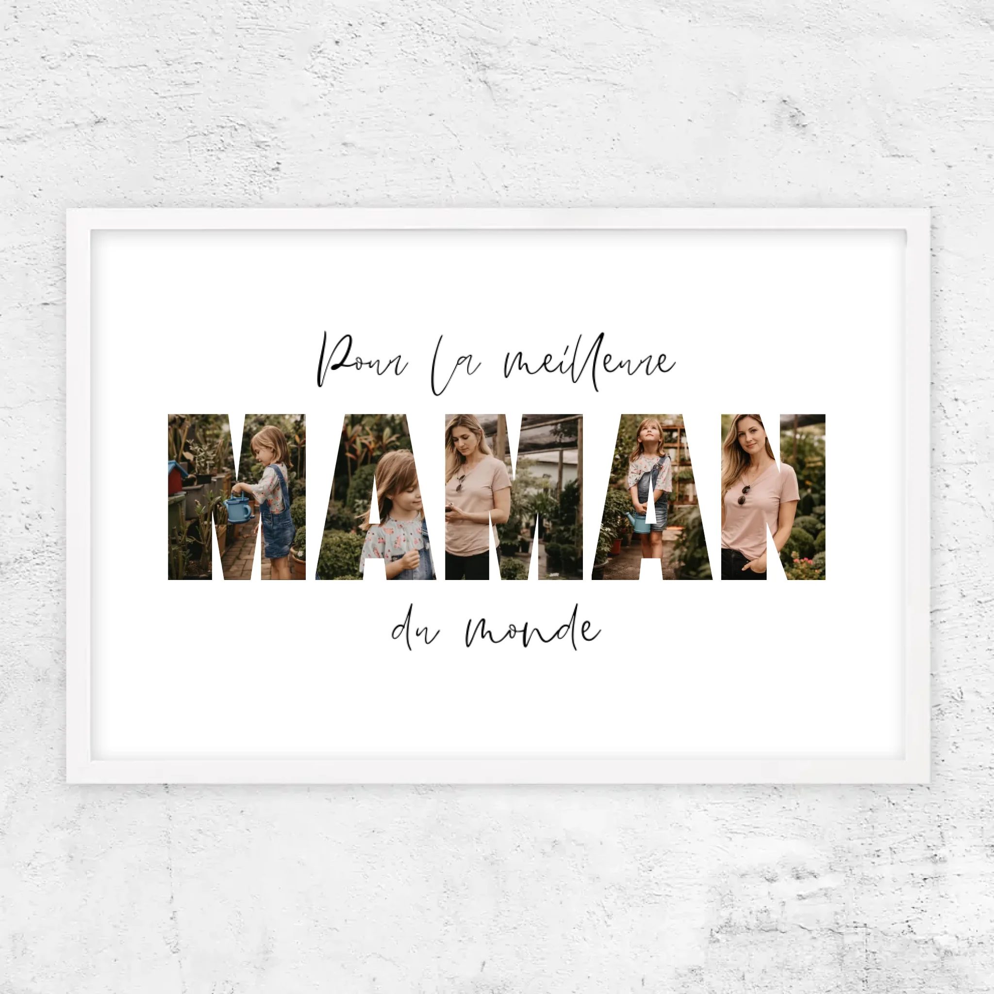 Poster personnalisé – Maman, la meilleure du monde