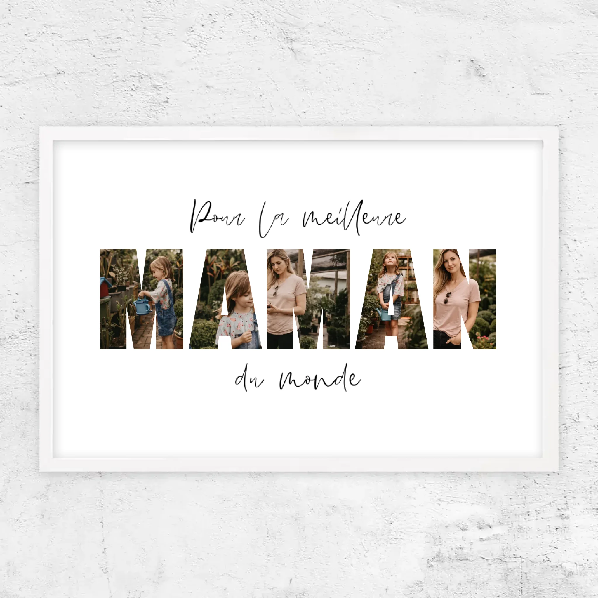 Poster personnalisé – Maman, la meilleure du monde