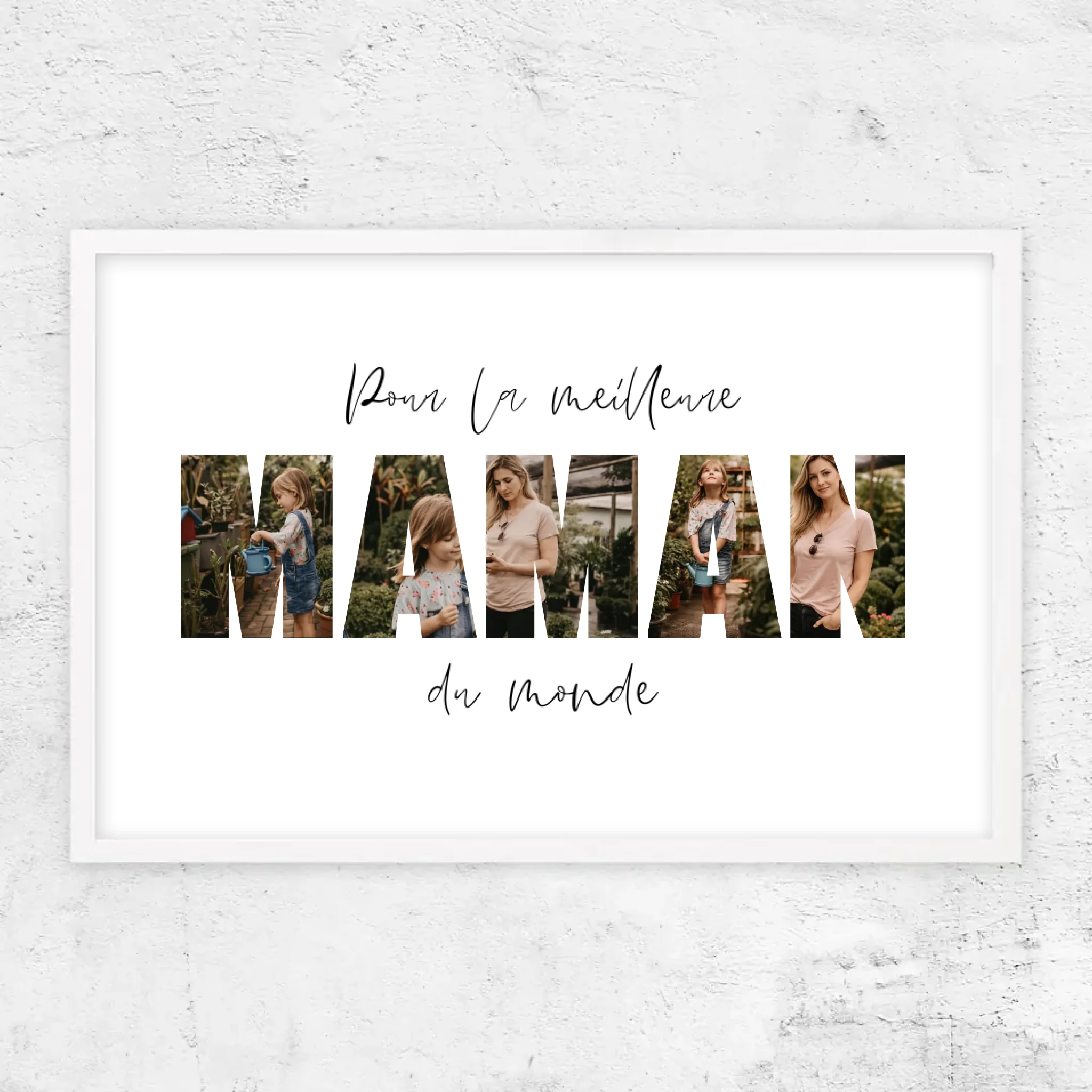 Poster personnalisé – Maman, la meilleure du monde