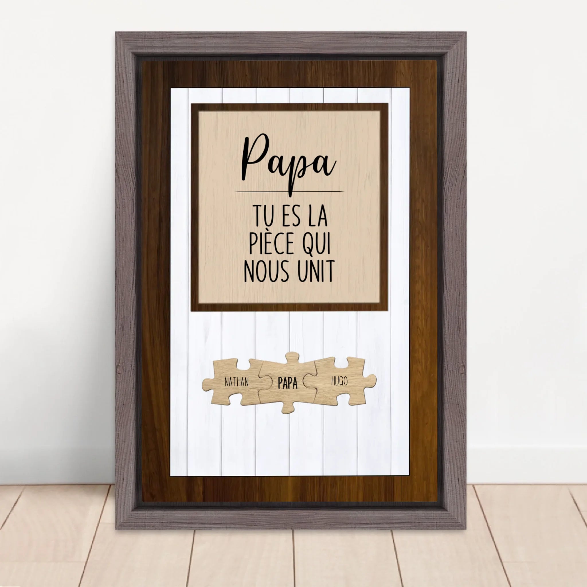 Vertical Framed  Canvas-Oak 2026