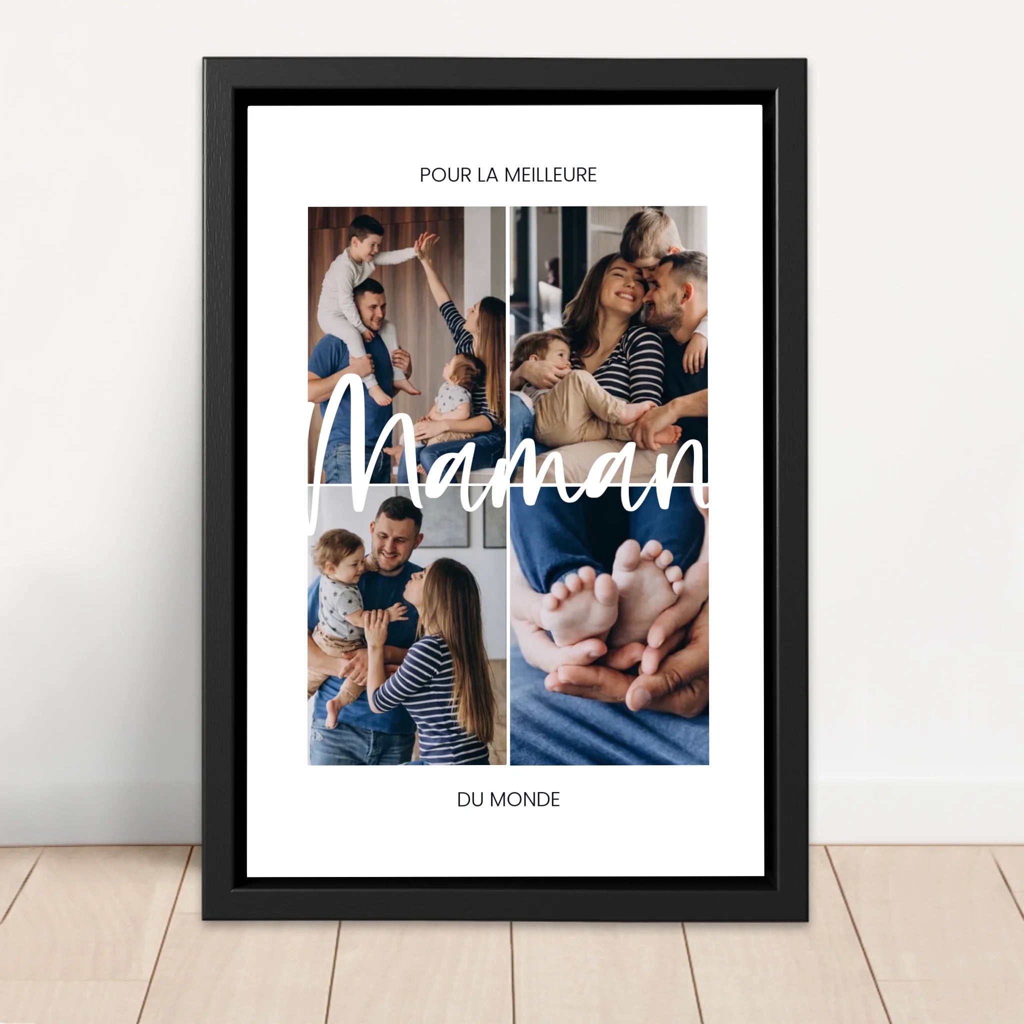 Toile personnalisée “Pour la meilleure maman du monde”
