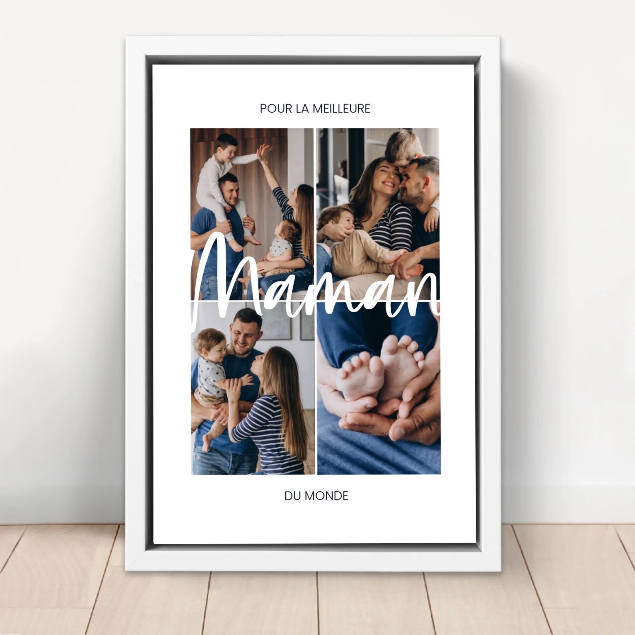 Toile personnalisée “Pour la meilleure maman du monde”