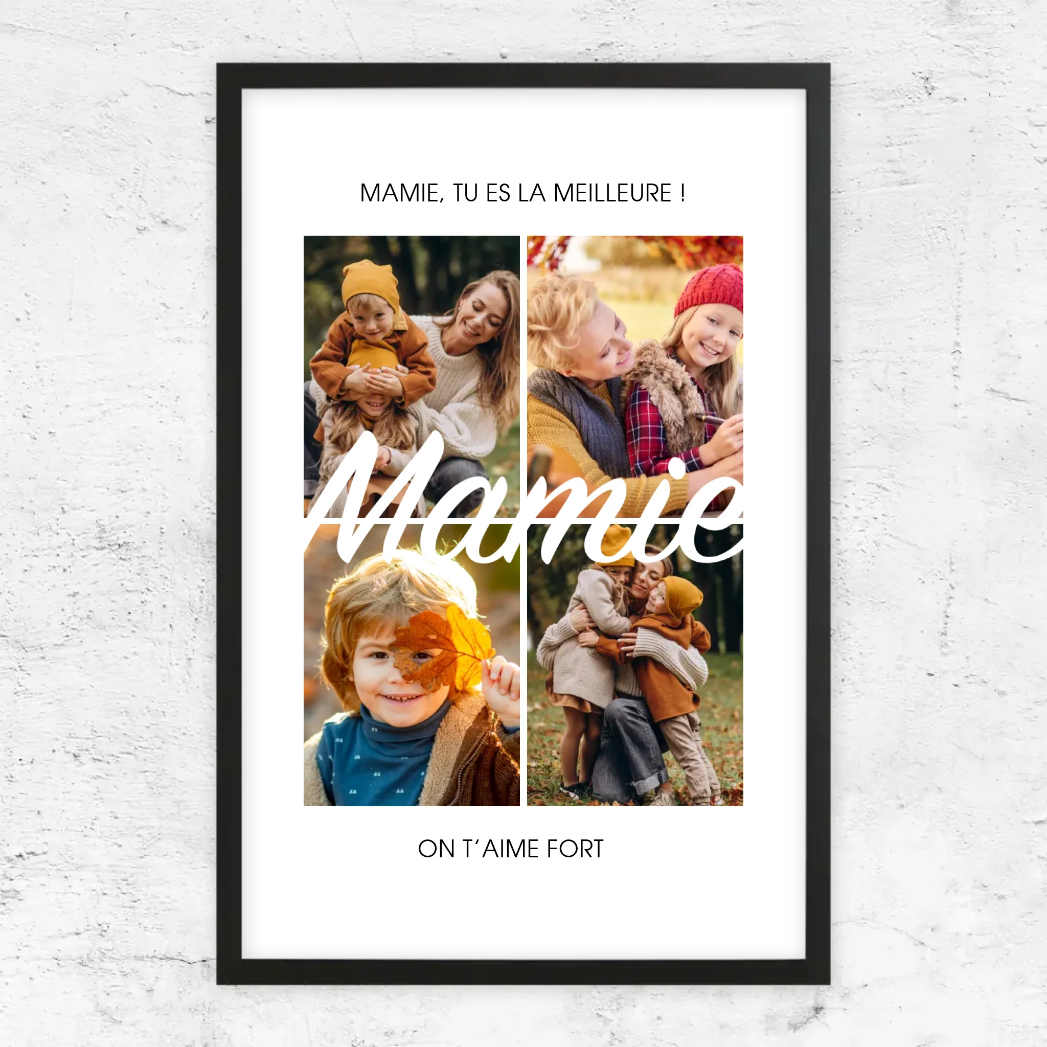 Poster personnalisé – Mamie, tu es la meilleure