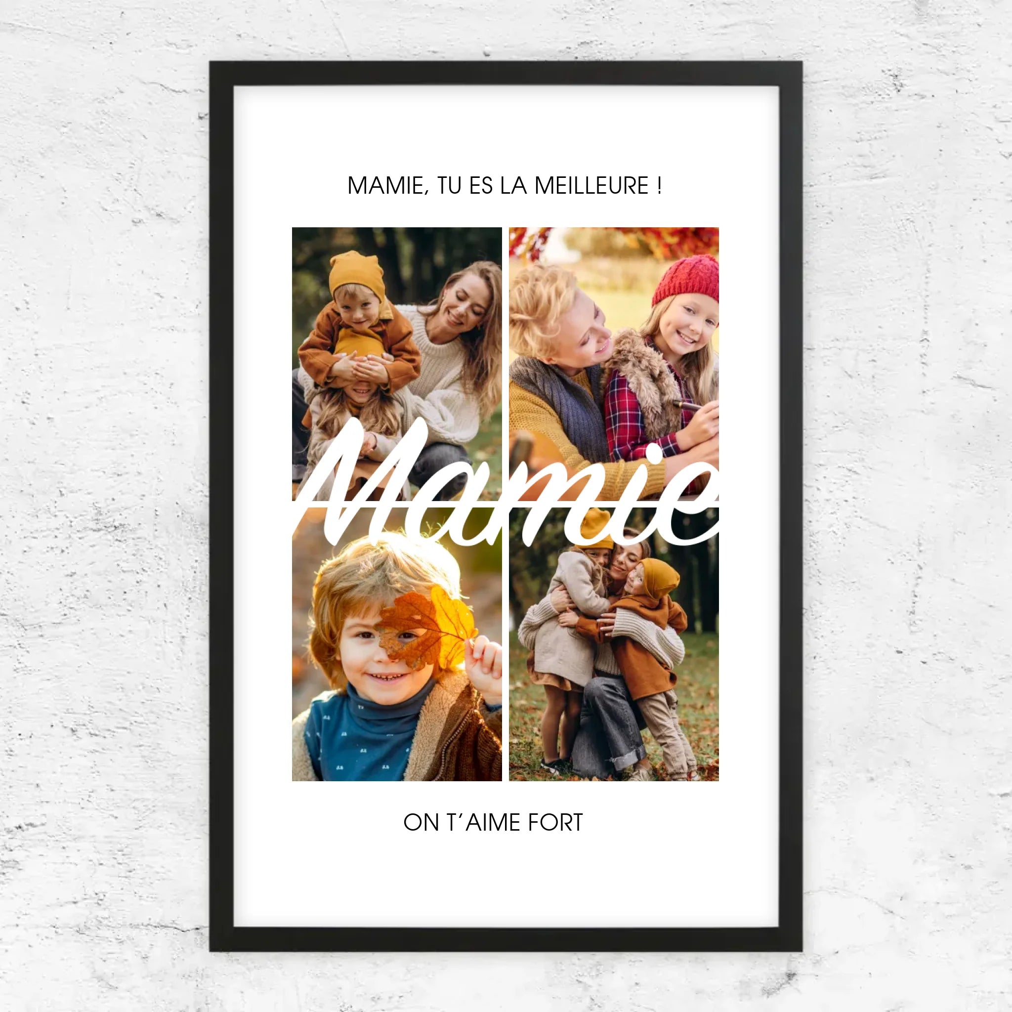 Poster personnalisé – Mamie, tu es la meilleure