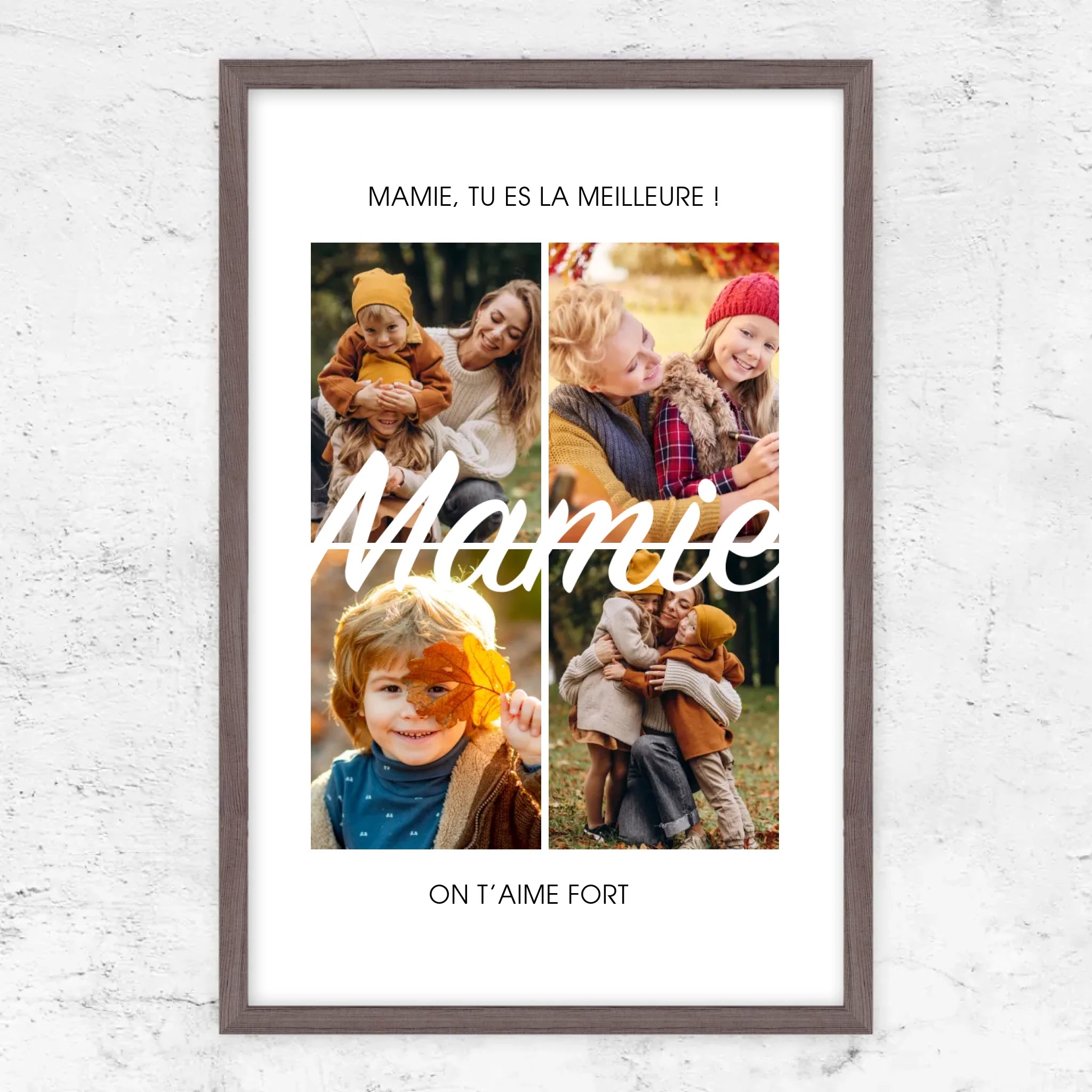 Poster personnalisé – Mamie, tu es la meilleure