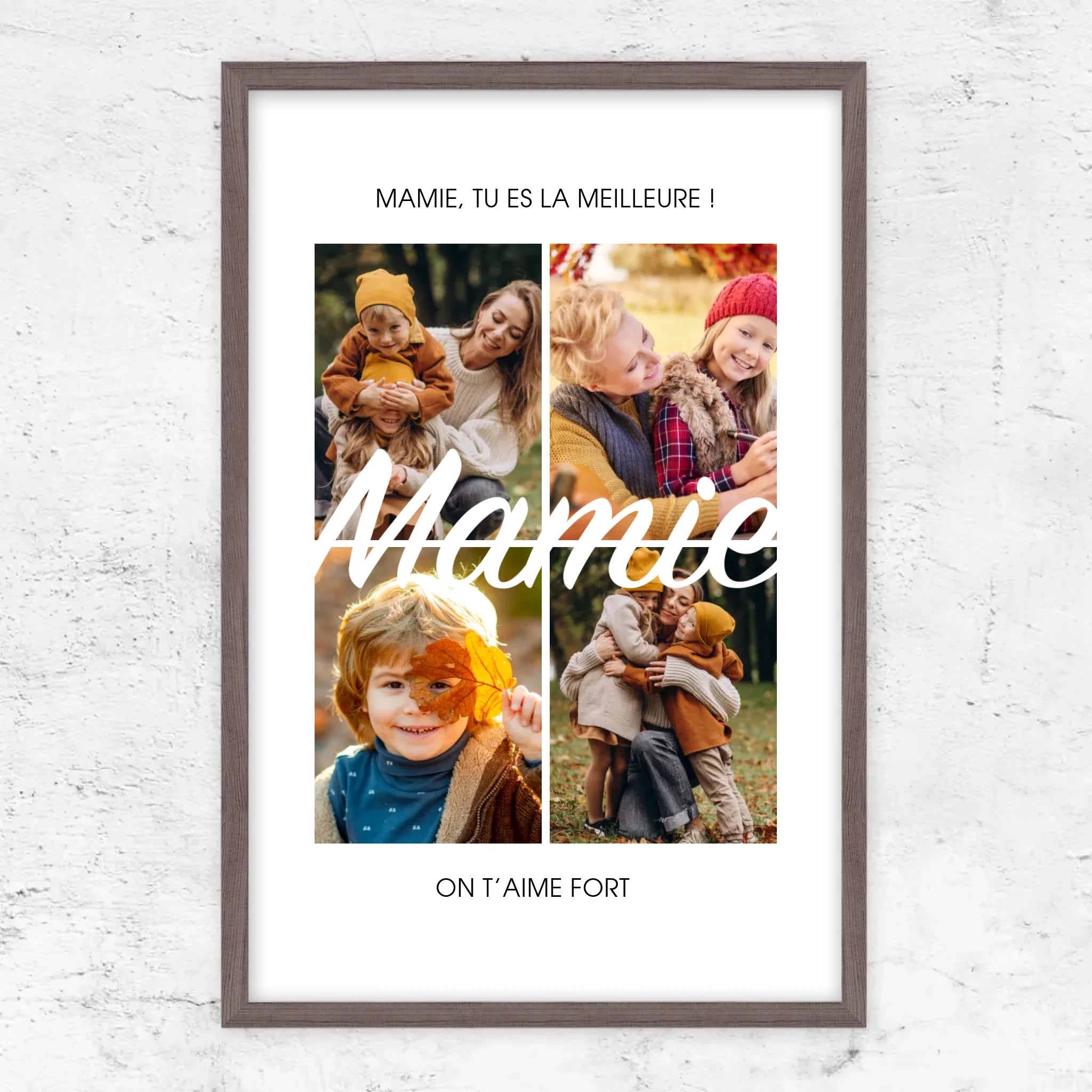 Poster personnalisé – Mamie, tu es la meilleure