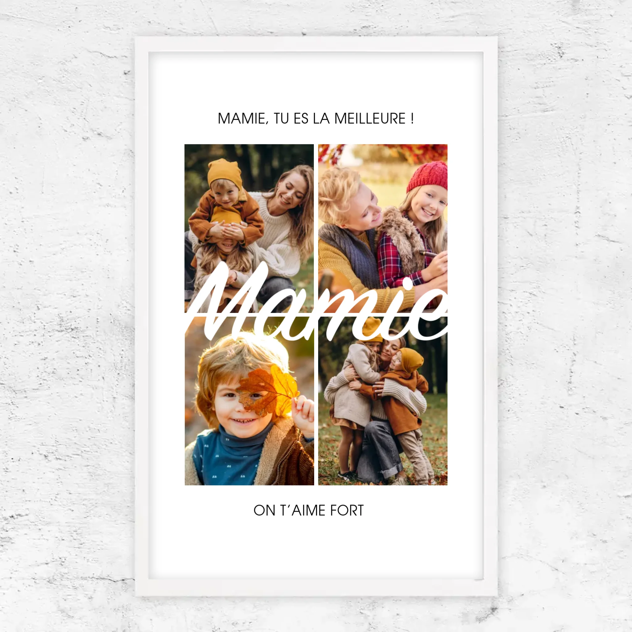 Poster personnalisé – Mamie, tu es la meilleure