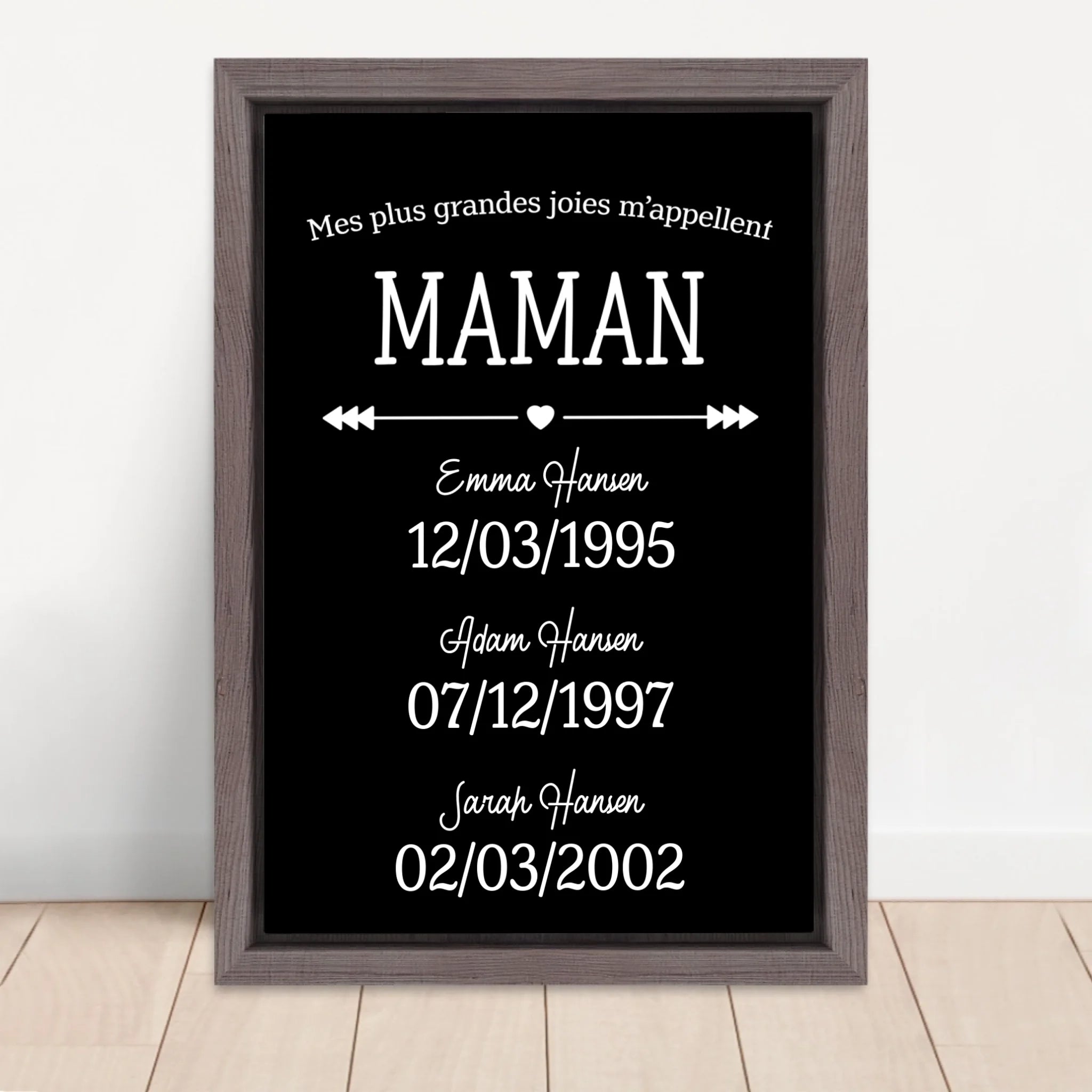 Vertical Framed  Canvas-Oak 2026