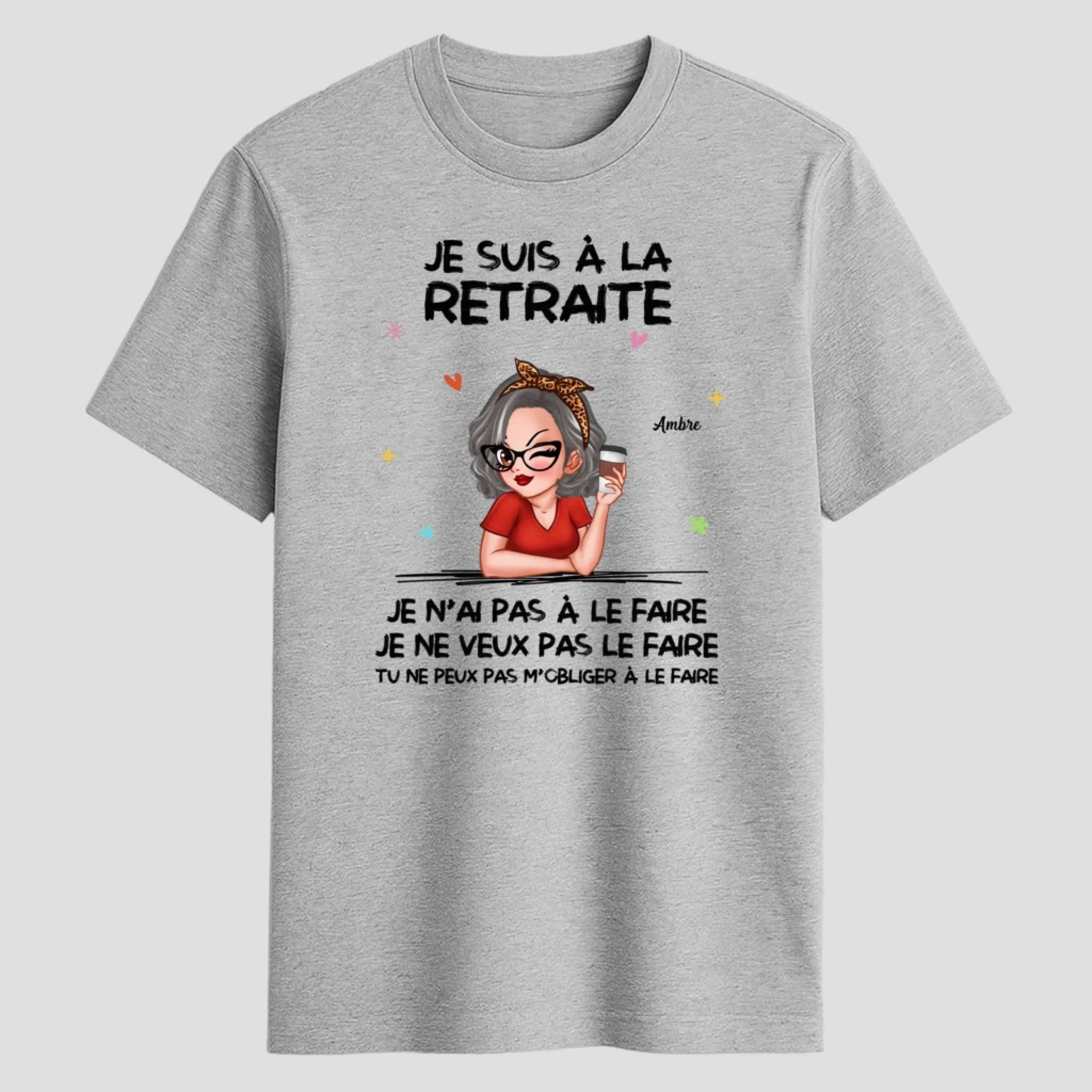 1Sport Grey Front T-shirt
