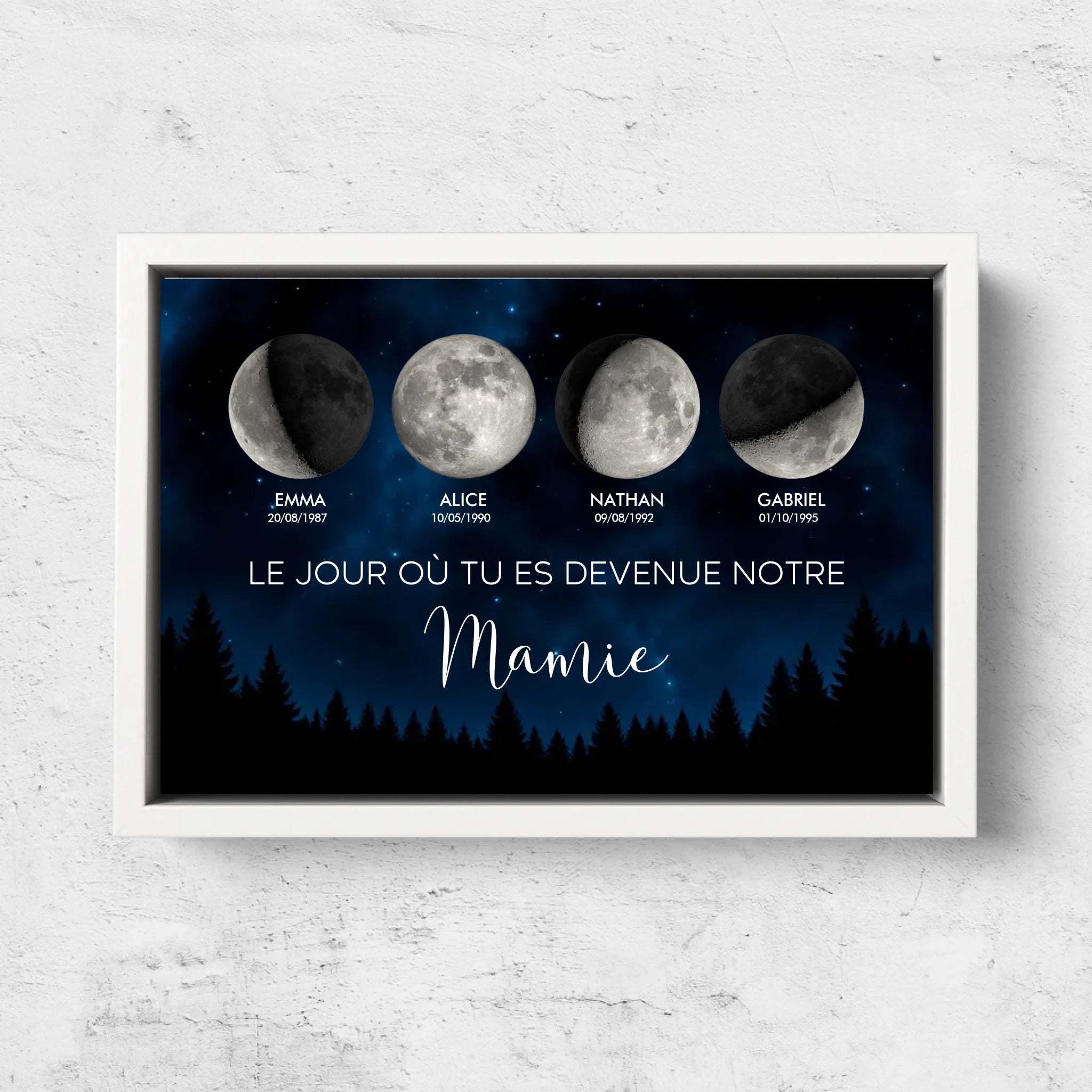 Toile personnalisée – Merci pour tout, maman