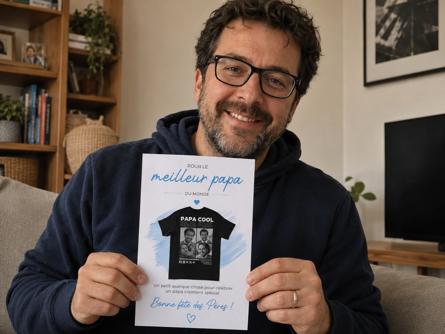 Papa avec la carte